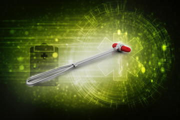 3d rendering Dental hammer