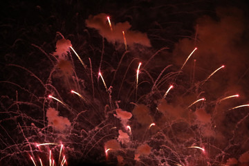 Silvester Feuerwerk Raketen an Neujahr