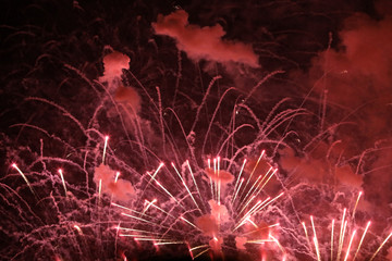 Silvester Feuerwerk Raketen an Neujahr