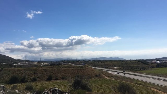 Timelapse sobre autopista