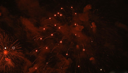 Silvester Feuerwerk Raketen an Neujahr