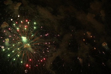 Silvester Feuerwerk Raketen an Neujahr