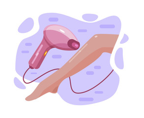 Laser hair removal, depilation. Hair removal tool