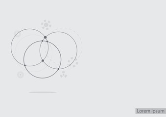 Abstract geometric connect lines and dots.Simple technology graphic background.Illustration Vector design Network and Connection concept.