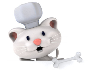 Fun cat - 3D Illustration