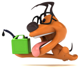 Fun dog - 3D Illustration