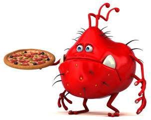 Fun germ - 3D Illustration