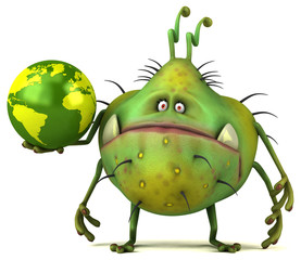 Fun germ - 3D Illustration