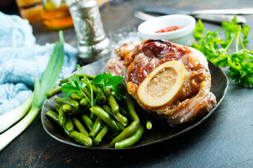 fried meat on plate