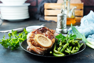 fried meat on plate