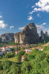 Kastraki village in Meteora mountains, Greece