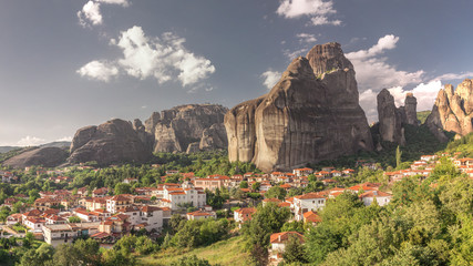 Fototapeta na wymiar Kastraki village in Meteora mountains, Greece