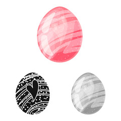 Vector design of egg and dragon icon. Collection of egg and transparent stock symbol for web.