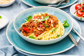  Traditional Italian spahgetti Bolognaise