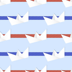 Fototapeta premium beautiful seamless pattern in marine style.vector