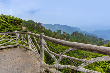 Fototapeta na wymiar Tianzi Avatar mountains nature park - Wulingyuan China