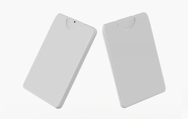 Perfume Tester Mock-up Template On Isolated White Background, Ready Pocket Perfume Mock-up For Your Design. 3D Illustration