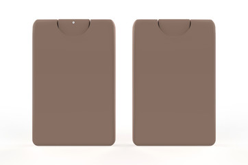 Perfume Tester Mock-up Template On Isolated White Background, Ready Pocket Perfume Mock-up For Your Design. 3D Illustration