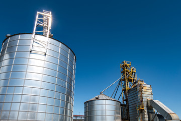 agro-processing plant for processing and silver silos for drying cleaning and storage of agricultural products, flour, cereals and grain