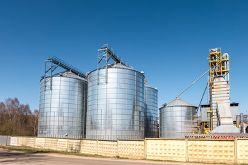 agro-processing plant for processing and silver silos for drying cleaning and storage of agricultural products, flour, cereals and grain