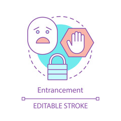 Entrancement concept icon