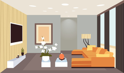 contemporary living room interior empty no people home modern apartment design flat horizontal