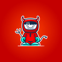 Devil Evil Mascot