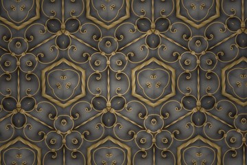 golden abstract background pattern textured, lines and symmetrical shapes