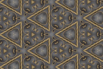 golden abstract background pattern textured, lines and symmetrical shapes
