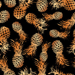 Pineapple Seamless pattern