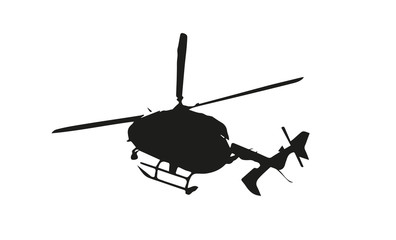 flying helicopter isolated icon vector © João Braun