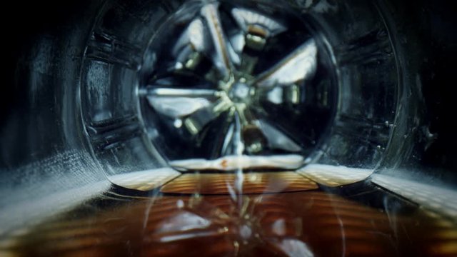 4k Close-up Zoom Out a Fizzy Drink Plastic Bottle