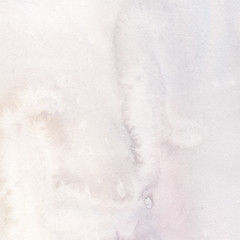 Abstract pastel watercolor texture, background, light gray, violet, yellow with watercolor effects, leaks and blooms