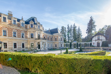Die Wiener Hermesvilla in Herbst, Österreich