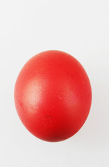 Red Easter Egg Isolated On White