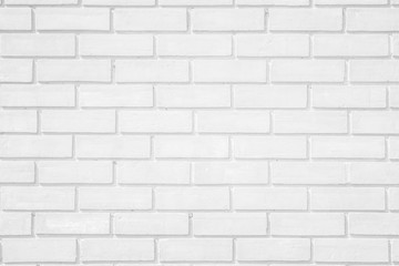 Wall white brick wall texture background. Brickwork or stonework flooring interior rock old pattern...