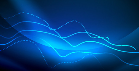 Neon wave background