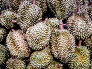 Naklejka na ściany i meble Durian to eat in supermarket