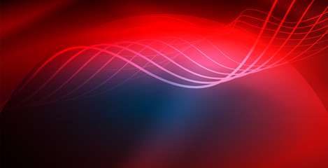 Neon wave background