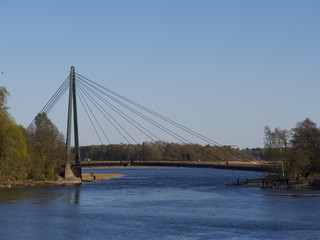 Spring in Lammassaari(Fårholmen)_a recreational island close to Vanhankaupunginkoski rapids near Arabianranta, Helsinki, Finland