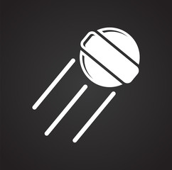 Satellite icon on background for graphic and web design. Simple vector sign. Internet concept symbol for website button or mobile app.