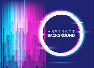 Distorted Glitch Style Modern Background. for Graphic Design - Banner, Poster, Flyer, Brochure, Card
