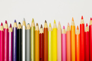 art supply isolated in white