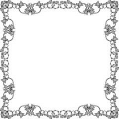 Vector illustration various flower frame with branches