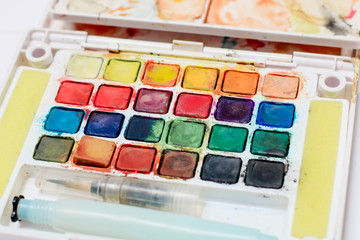 art supply isolated in white