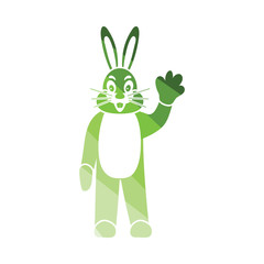 Hare puppet doll icon