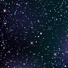 Dark blue and violet starry sky