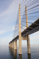 Fototapeta na wymiar Die Öresundbrücke Richtung Dänemark