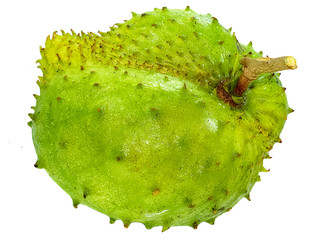 Soursop, Prickly Custard Apple isolated on white  