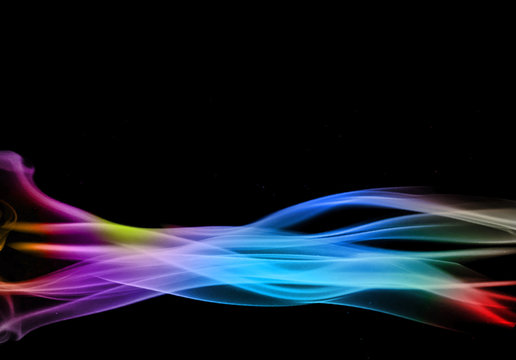 Fractal Wave series. Artistic abstraction composed of fractal sine waves and color on the subject of design, mathematics and modern technologies